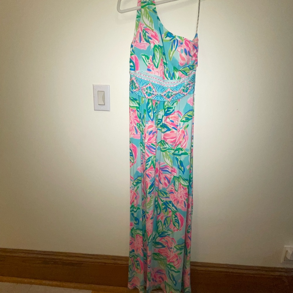Lily Pulitzer Maxi Dress One shoulder